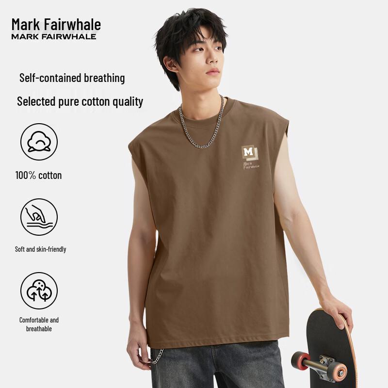 Mark Fairwhale Men s Heavyweight Soft Cotton Loose Fit Tank Top 3XL