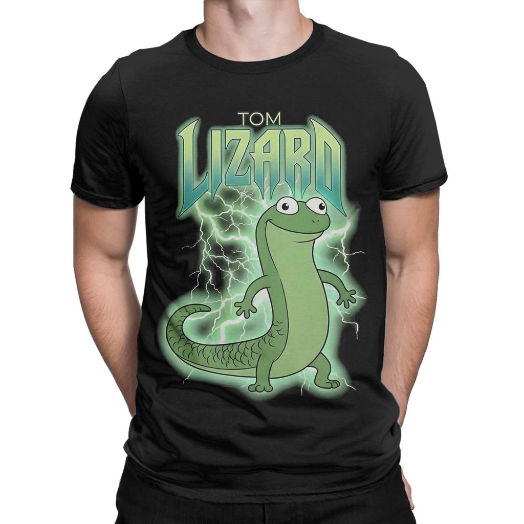 Unisex Women Graphic Printed Hoppers Tom The Lizard T Shirt Tee Cotton Tshirts Clothing