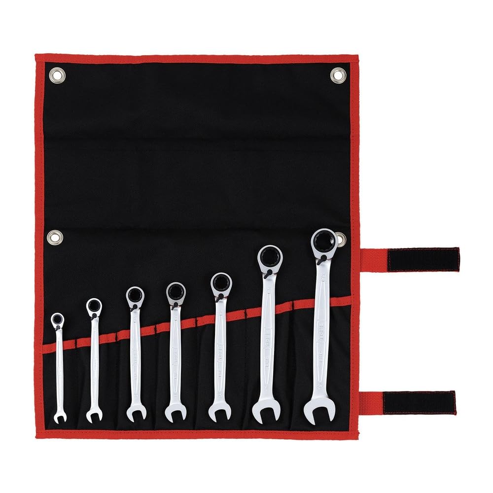 TONE RMR700 Ratchet Wrench Set Black 7 Pieces Adjustable Tool Set