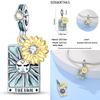 925 Sterling Silver Evil Eye Tarot Justice Star Coins Beads Sun Moon Star Lovers Pendant Charms Beads DIY Jewelry For Women