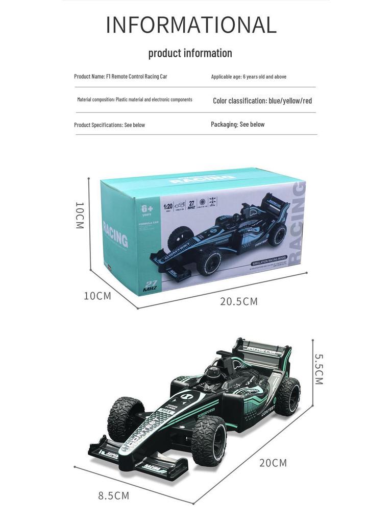 Kids' RC Formula Drifting F1 Car - Electric 4WD Racing Toy