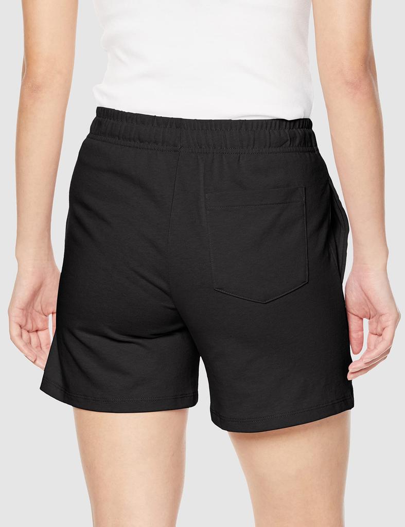 Peça Básica de Algodão EUA Bordada Script Feminina 100% Shorts, Lavagem, Logotipo, CW-X507-090-M