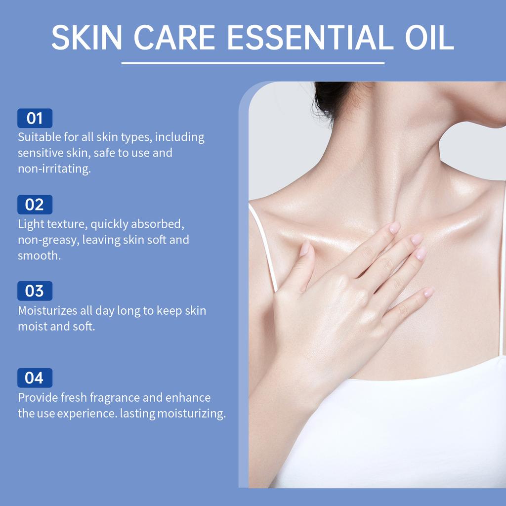 OUHOE Body Massage Oil Deep Smoothing Moisturizing Nourish Relaxing Muscle Soothing Anti-Aging Relieve Fatigue Spa Essential Oil