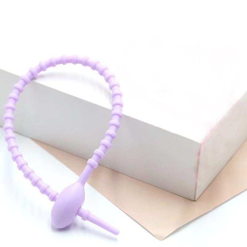 Self-Locking Silicone Cable Tie - Cartoon DIY Key Ring Reusable Clip