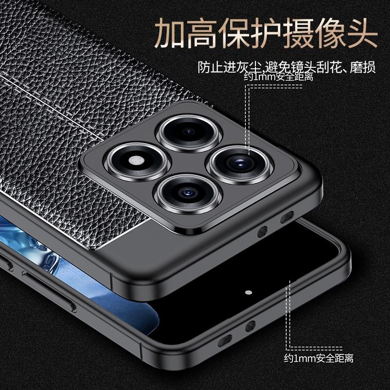 Para Capa Xiaomi 14T Pro Capa Mi 14T Pro Capa Luxo Novo À Prova de Choque Bumper de Telefone Traseira TPU Couro Macio Fundas Xiaomi 14T Pro