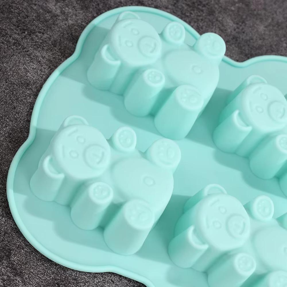 Silicone Cookie Mold 7 Holes Kitchen Fondant Supplies Cute Cake Mold Cupcake Topper Decorating