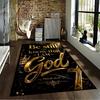 Be Still and Know I Am God Carpet Non-slip Rug Suitable for Living Room and Bedroom Sofas