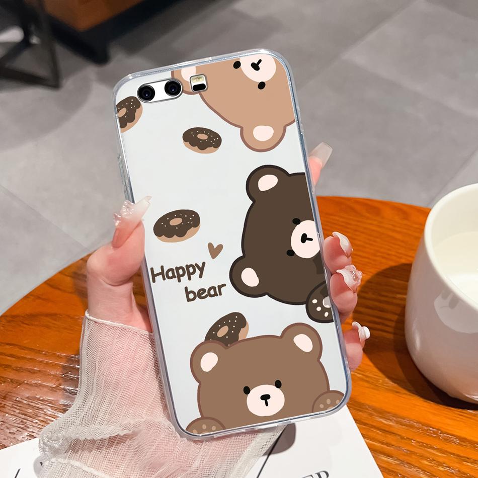 Per Huawei P10 Lite P10 Plus Custodia per Telefono Stile Casual Fantasie Silicone Morbido TPU Trasparente Leggera Copertura Per Huawei P 10+ Funda