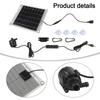 Gartenbrunnen 10W Pumpe 12V Hochleistungs-Solarmodul Trockenlaufschutz Außen-Wasserspiele Für den Garten Für den Außenbereich