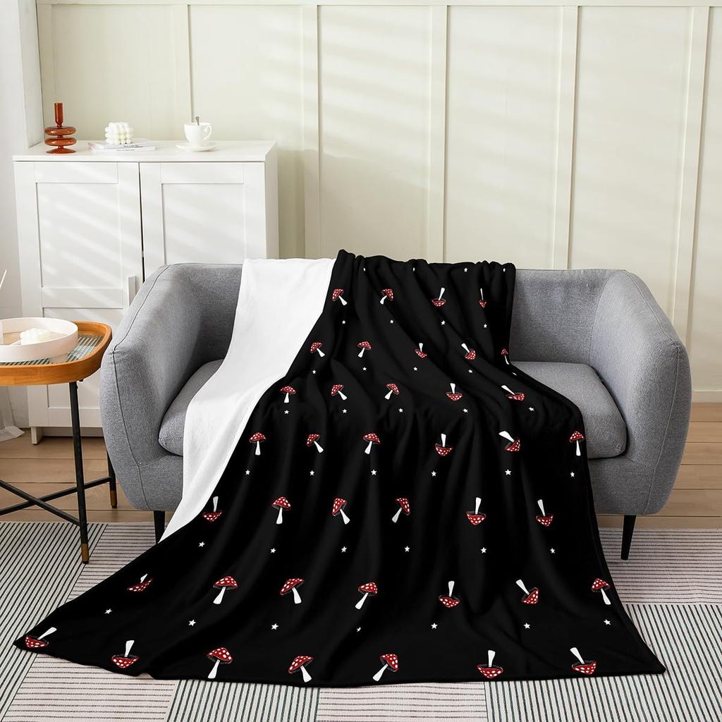 Death Moth Throw Blanket for Boys Girls Adult,Gothic Death Skull Flannel Blanket Lightweight Warm Baby,Youth Bohemian Fleece Blanket Ultra S