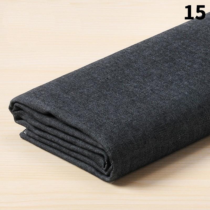 50x145cm Thin / Thick Stretch Cotton Denim Fabric Retro Style Washed Soft Denim Cloth For DIY Skirts Coat Pants Sewing Material