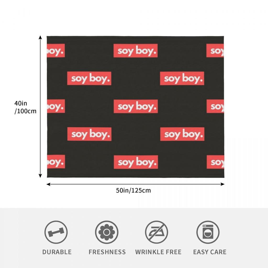 Soy Boy Throw Blanket Decorative Sofas Heavy To Sleep Plaid On The Sofa Soft Plaid Retros Sofa Quilt Blankets