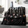 Name Custom Band Slipknot Print Flannel Blanket High Quality Warm Comfortable Cover for All Seasons Perfect for Gifts Home Decor