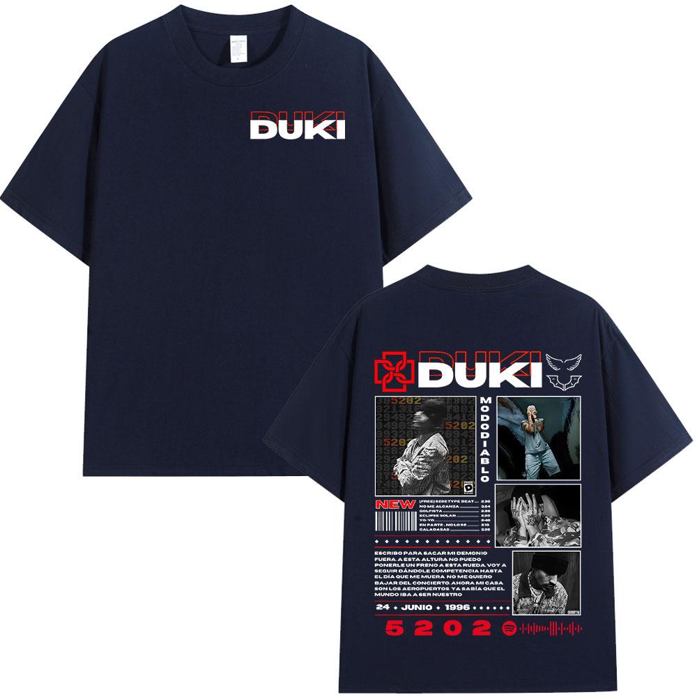 2025-26 Hot-selling Rapper Duki Duki 5202 MIXTAPE Album Men and Women T-shirt, Hip-hop Fashion T-shirt Pure Cotton Streetwear.