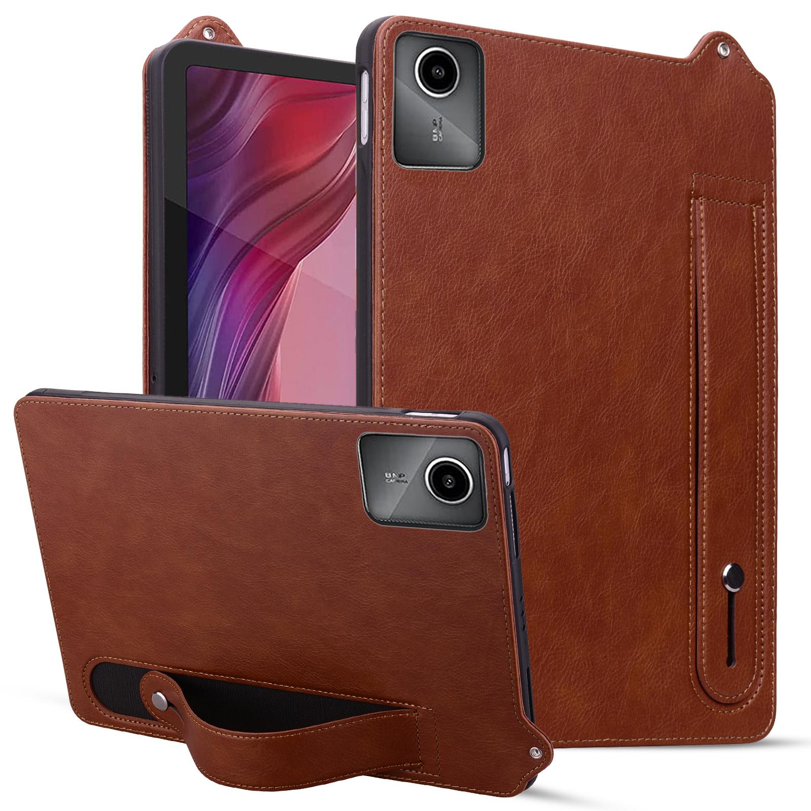 

Чохол для Lenovo Xiaoxin Pad 11 2025/Tab K11 Gen 2 TB336/Idea Tab/Tab M11 з ремінцем для руки та підставкою, шкіряна обкладинка для планшета C