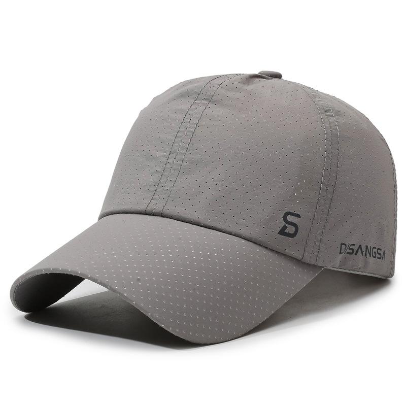 New quick-drying perforated baseball cap sunscreen breathable fashion running sports cap outdoor fishing visor hat