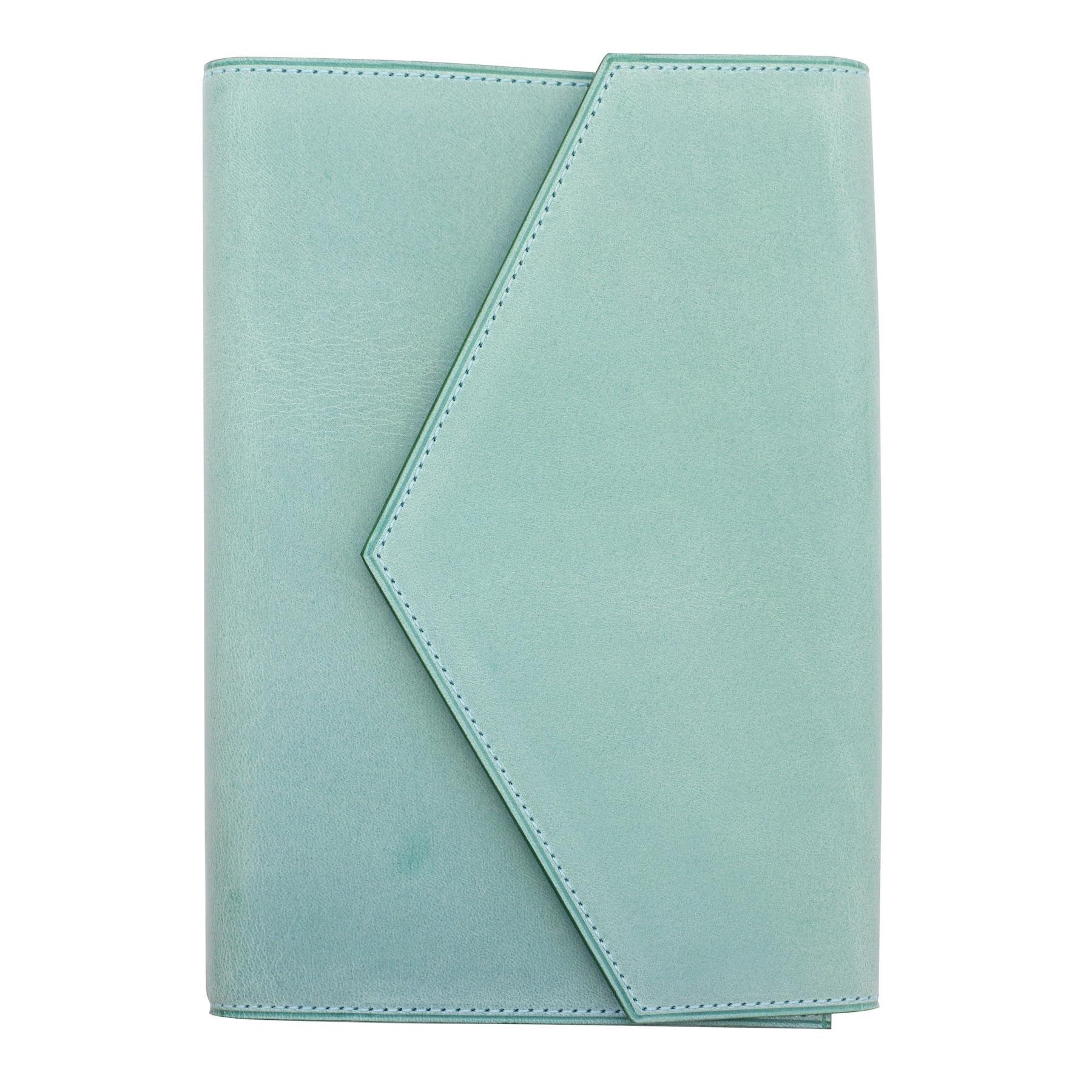 

Lettera Tempesty Sibylla Leather Bible 16mm Gold Ring System Organizer [Turquoise]