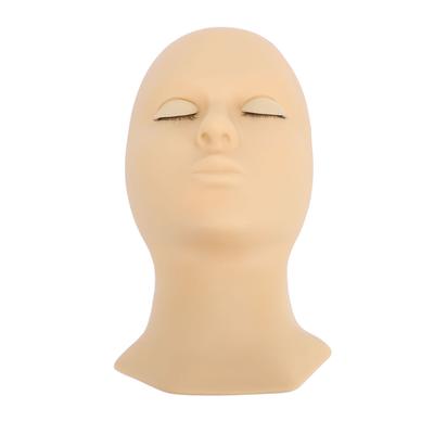 Double Fold Eyelid Lash Mannequin Head Silicone Removable Eyelid Simulation Eyelash Practice Model