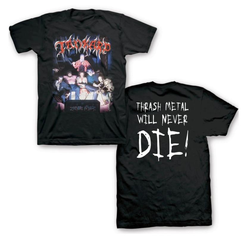 TANKARD cd cvr ZOMBIE ATTACK Official SHIRT S-5XL New trash metal will never die S