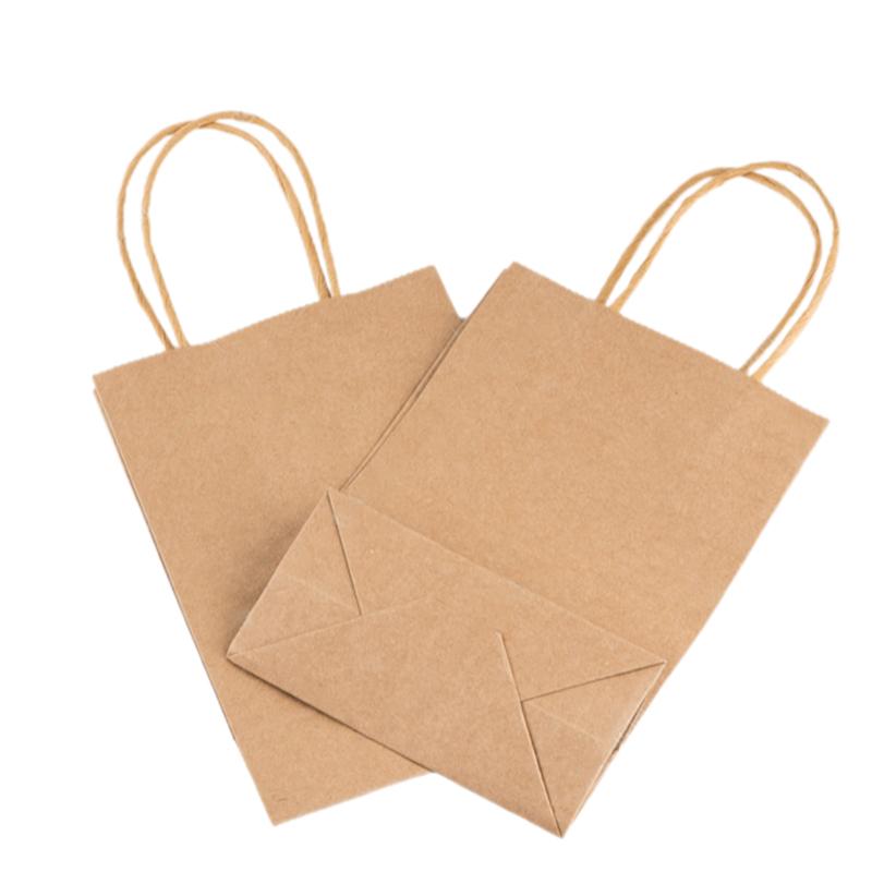 30Pcs Brown Kraft Paper Bags With Handles Bulk Small Paper Gift Bags For Small Business Shopping Bags Xmas Party Favor