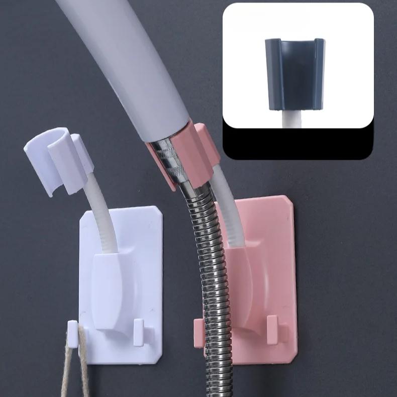 Shower Holder Creative Adjustable Direction Shower Head Suction Cup Shower Accessories Hole-free Adhesive Base