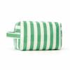Trendy Pink Stripe Makeup Bag Large Capacity for Lipsticks in Travel Handbag Scenario