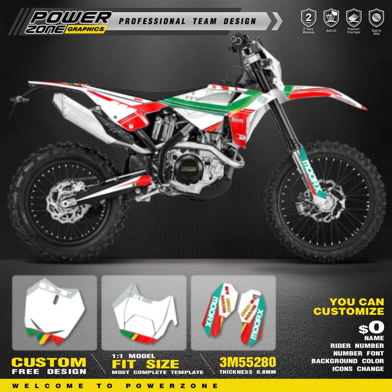 PowerZone Custom For BETA 2020 2021 2022 RR RR-S 125 200 250 300RR 350 390 430 480 RR-S RX   Graphic Decal & Sticker Kit 04