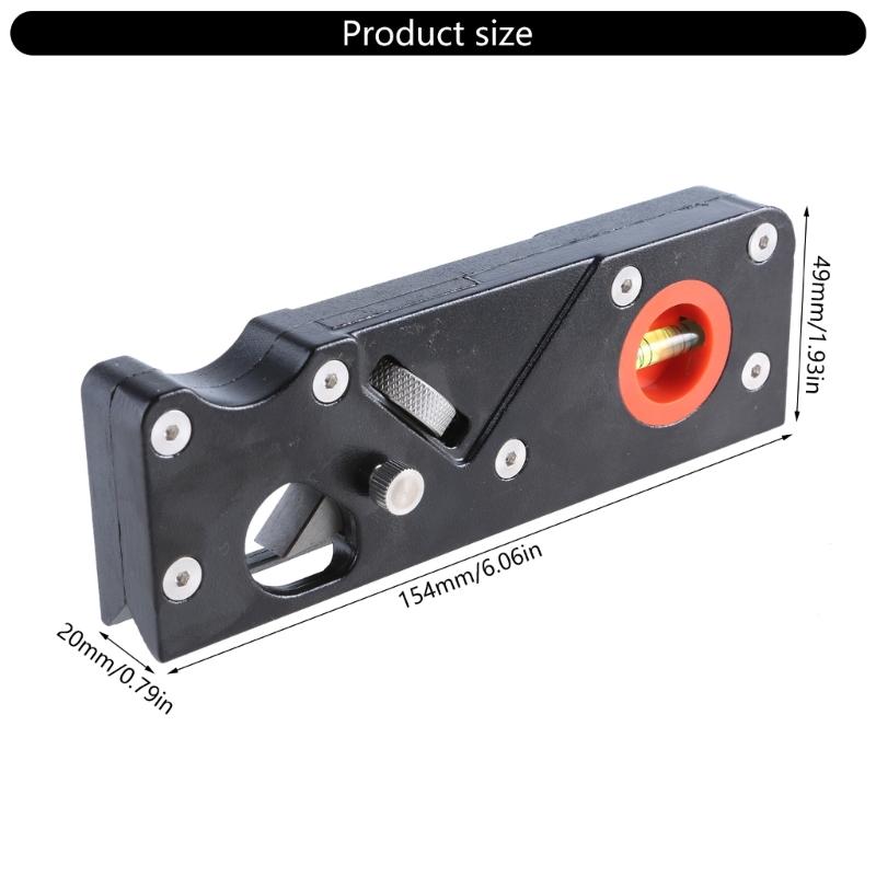 Wood Chamfer Plane With 7 Cutter Heads, Hand Planer Accessories For Quick Edges Trimming And Corner Shaping In Woodcraft