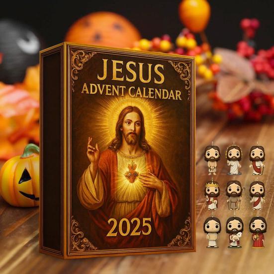 Second Coming Adventskalender 2025 Nedtelling over 24 dager med akrylpyntegjenstander