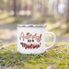 Möchtest du meine Patentante sein? Bedruckte Emaille-Tasse für Getränke, Milch, Kaffee. Antrag auf Patenamt. Retro-Tassen. Beste Idee Geschenke für Madrina