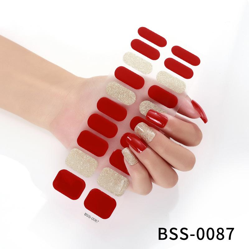 Gel Manicure Stickers Semi-cured Gel Nail Stickers Nail Polish Glue Manicure Stickers