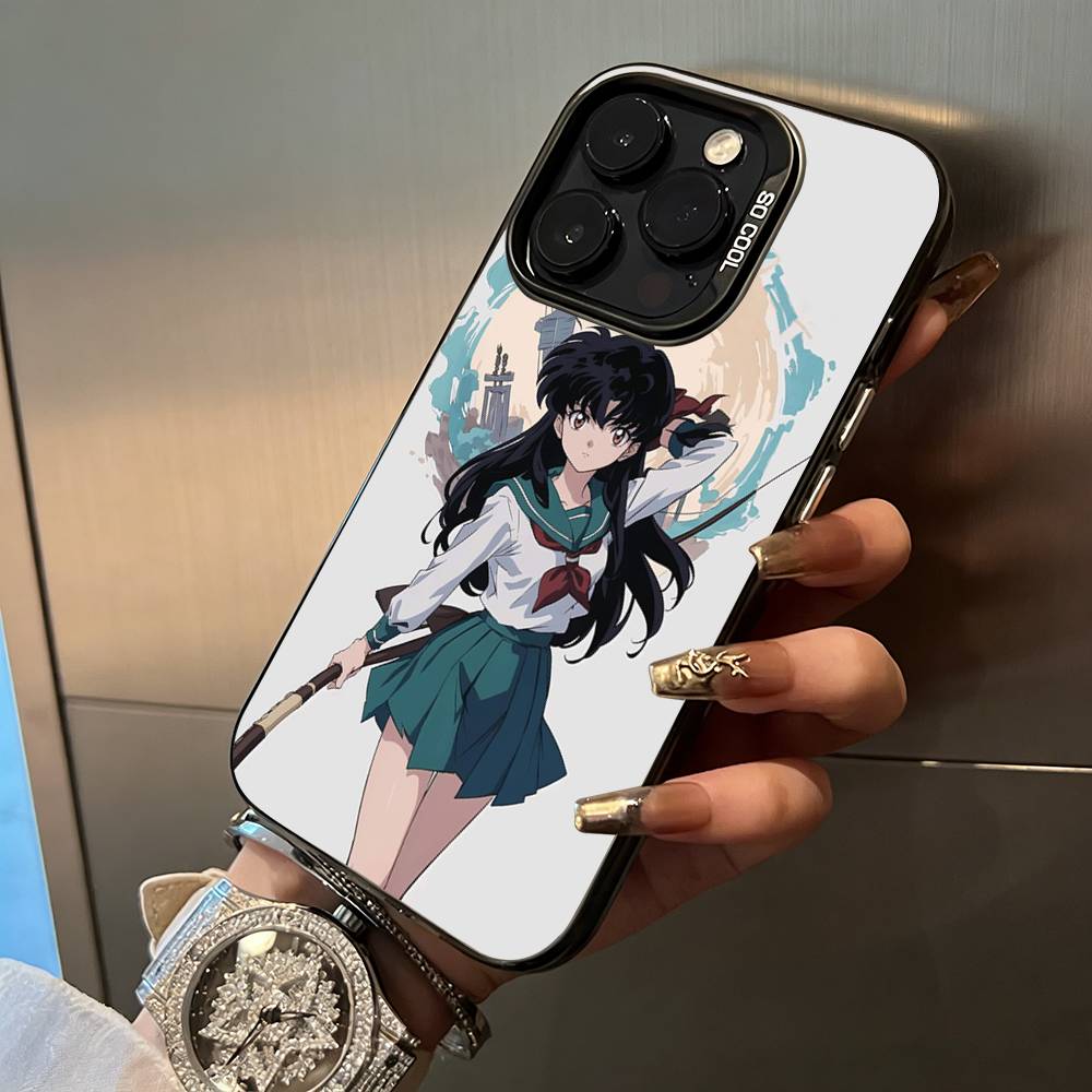 L-L-Inuyasha Phone Case For iPhone 17,16,15,14,13,12,11 Plus Pro Max Colored Silver Phone Case