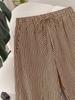 2026 Spring/Summer Plus Size Striped Beach Pants for Women - European & American Style