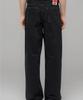 032Ssi (U) Down To Earth Wide Leg Jeans Washed Black