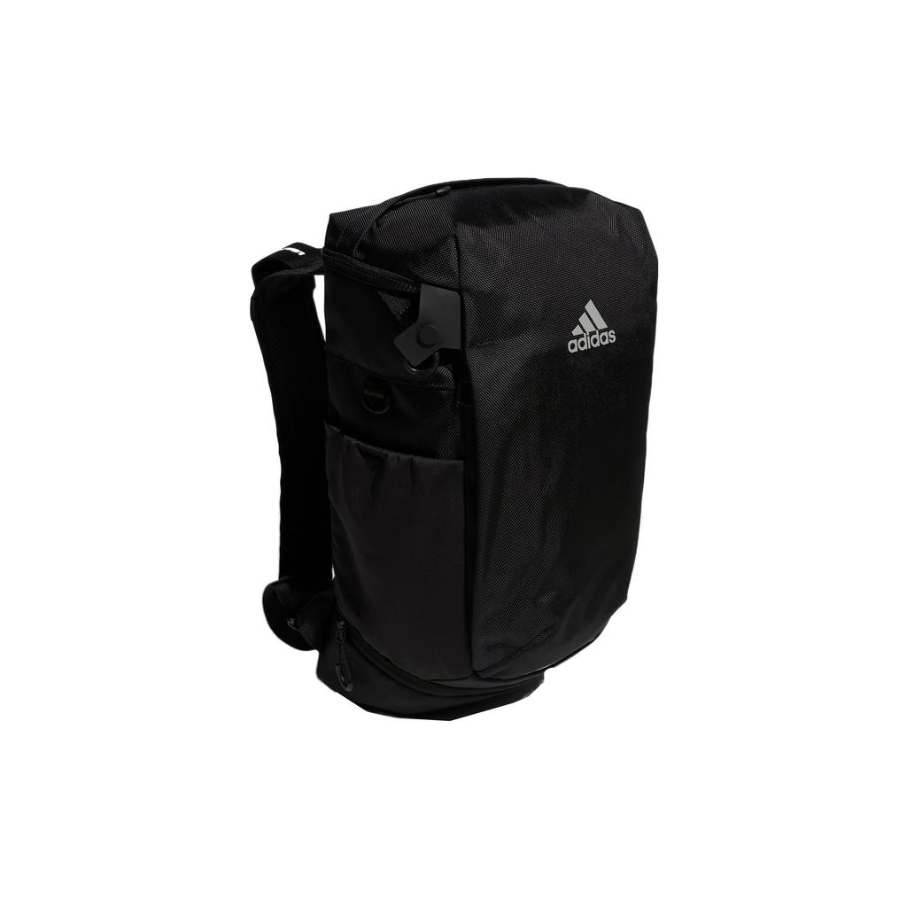 adidas Kids J Op/Syst Sports Casual Solid Color Simple Logo Zipper Backpack Men Backpack Black HN6683