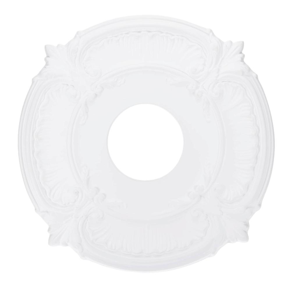 

Easy Installation Ceiling Medallions 12in Size Chandelier Plate Split Medallion Office Decoration білий