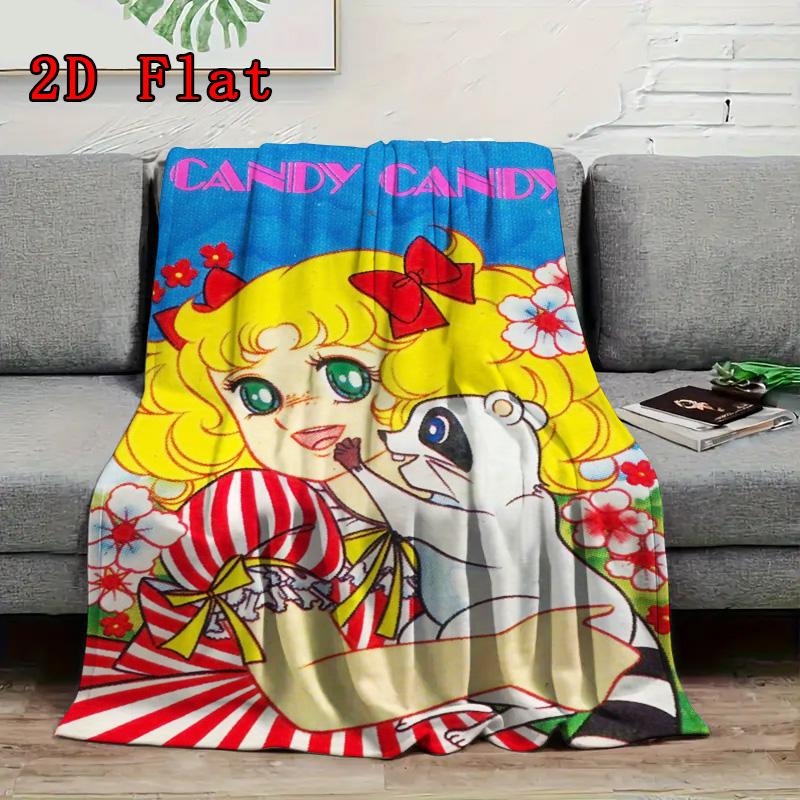 Vintage Sweetheart/Pin-up 2D Flat Pattern Flannel Blanket High quality All Seasons Warmth and Comfort Perfect for Christmas Gifts.MMT0918230