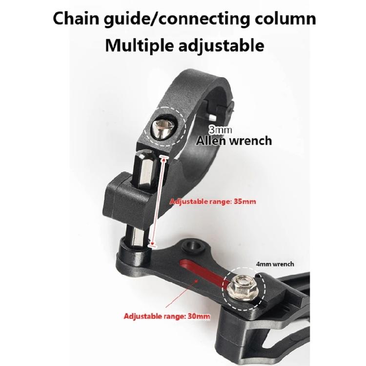 Quick Installation Aluminum Alloy Bikes Chain Stabilizers Suitable for 8 To 12 Speed Drivetrains Light Weight Design
