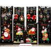 Santa Claus Christmas Window Clings - Tree, Door Stickers & Ornament Decor