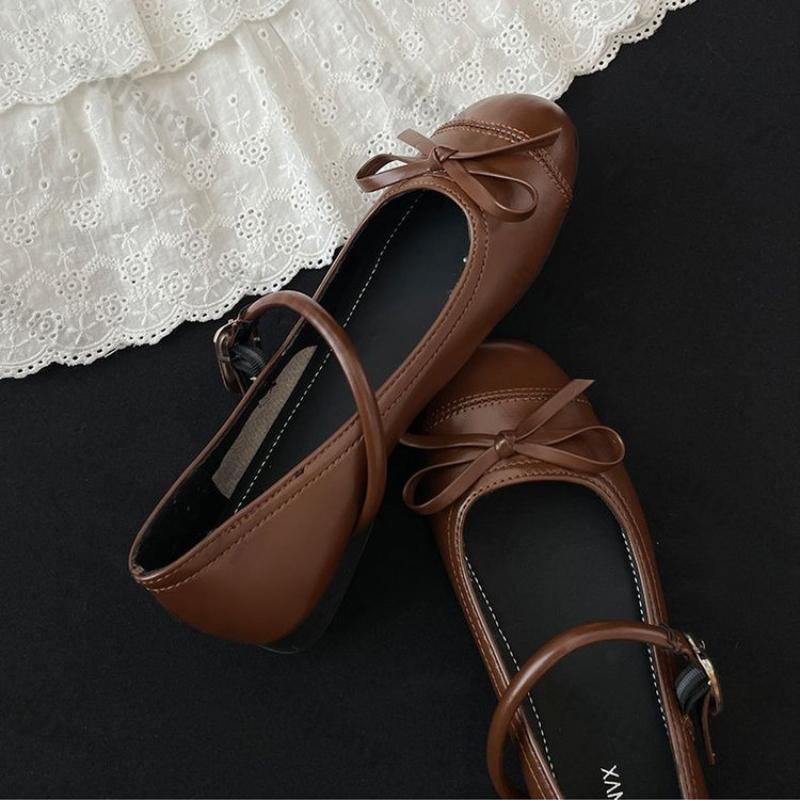 Fashion Women Fashion Thick Heel Mary Jane Shoes Ladies Spring Autumn New Round Toe Single Shoes Sliver Bows Platform Casual Light Shoes