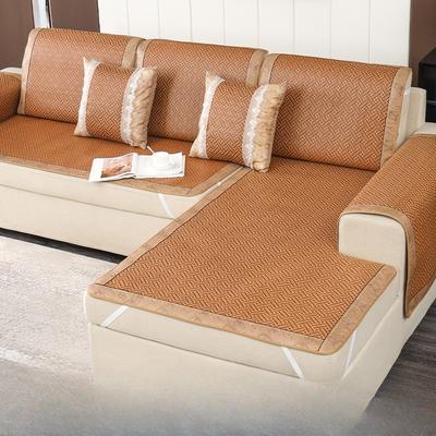 Cuscino per divano estivo in rattan, tappetino estivo in rattan di seta ghiaccio, tappetino antiscivolo, cuscino per seduta, fodera per divano, fodera per cuscino per seduta