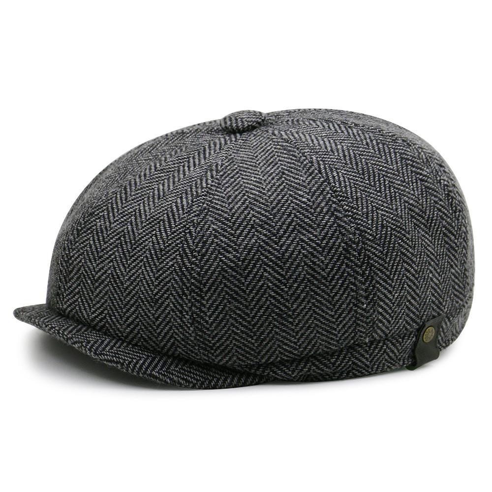 Wool Blend Octagon Hat For Men Women With Adjustable Fit For Winter Outdoor Casual Wear