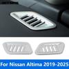Front Air Condition Vent Outlet Cover Molding Trim Sticker For Nissan Altima -2024 2025 Carbon Fiber Accessories Car Styling