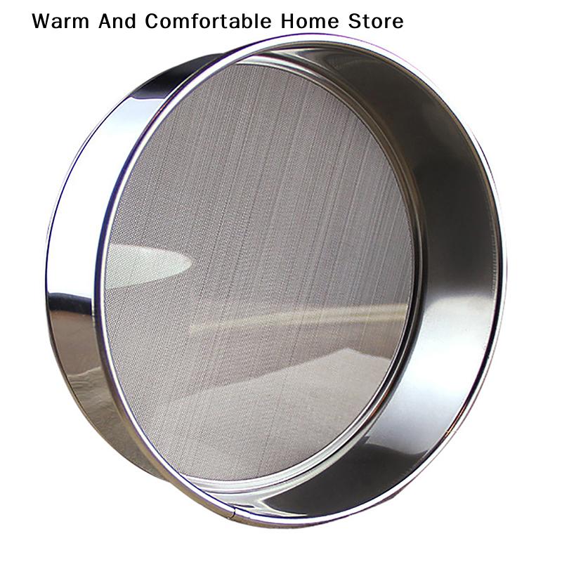 40 Mesh Round 304 Stainless Steel Lab Sieve Aperture Standard Sifters Shakers Kitchen Flour Powder Filter Screen Soil Strainer