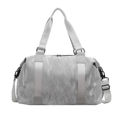 Motif sombre Tendance Simple Voyage Portable Sac de voyage Séparation sec et humide Sac de sport de gym Peut être utilisé pour couvrir la poignée télescopique