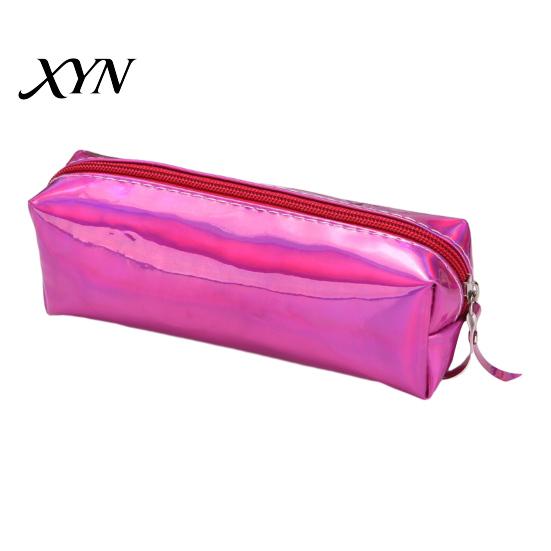 Lightweight Stationery Bag Gradient Color Pencil Case, Cute Cylindrical Pen Pouch for Ink Spill Resistant Case Girls, Waterproof Students School
