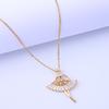 Light luxury titanium steel non fading necklace, versatile and high-end pendant for women, niche design, simple collarbone chain