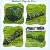Outdoor Cat Enclosures Portable Cat Tunnel with Carry Bag Breathable Cat Tent Outdoor with 2 Mouse Toys Outside Cat Enclosure for Indoor Cats (2