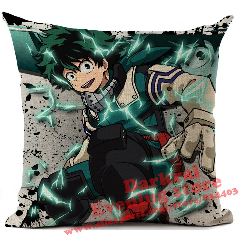 My Hero Academia Cushion Cover Cartoon Anime Throw Pillows Living Room Sofa Home Decoration Pillowcase