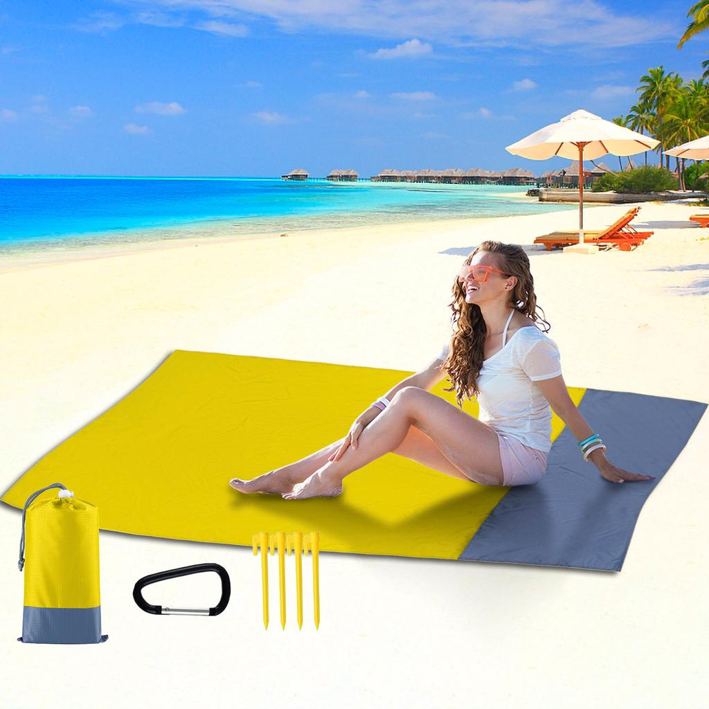 Beach Blanket Outdoor Picnic Blanket Large Sand Free Water Proof Beach Mat